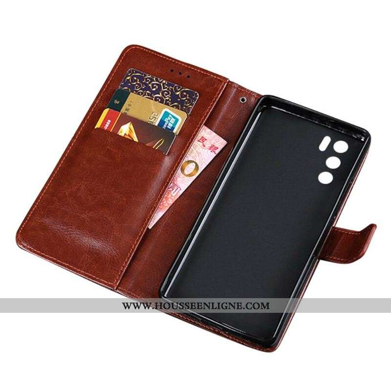 Housse Oppo A16 / A16s Simili Cuir IDEWEI