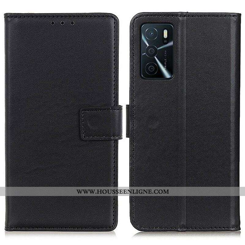 Housse Oppo A16 / A16s Simili Cuir Simple