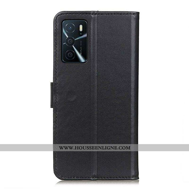Housse Oppo A16 / A16s Simili Cuir Simple