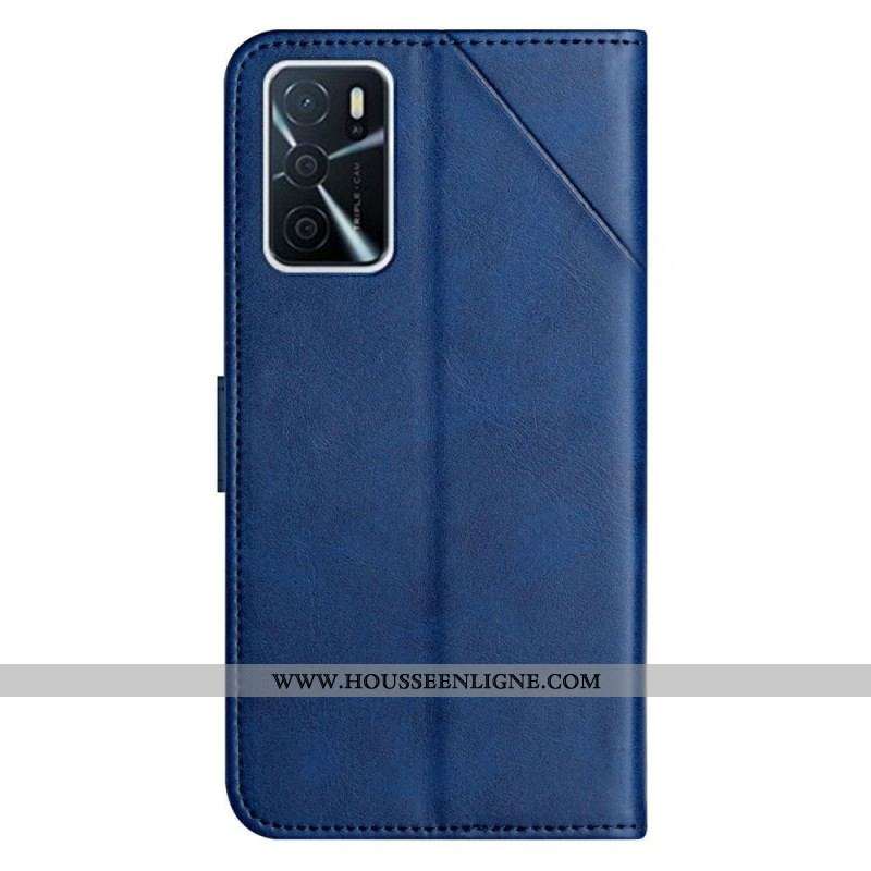 Housse Oppo A16 / A16s Style Cuir Géo X Design