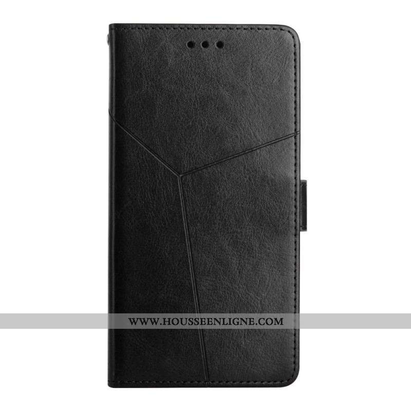Housse Oppo A16 / A16s Style Cuir Géo Y Design