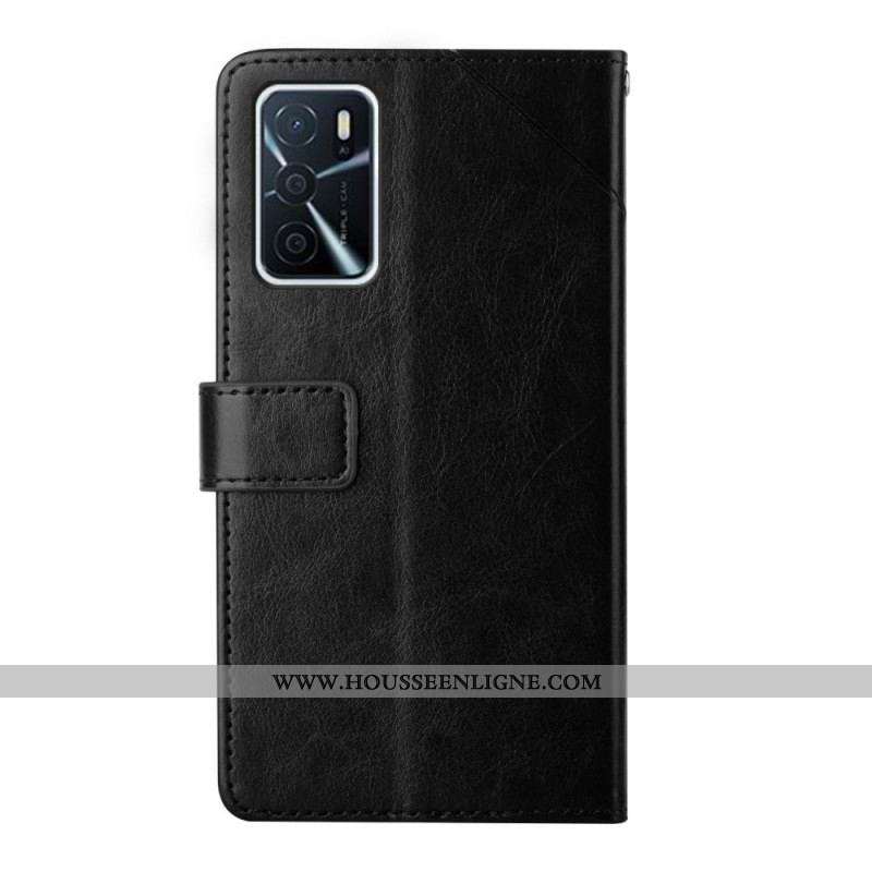Housse Oppo A16 / A16s Style Cuir Géo Y Design