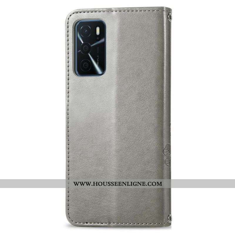 Housse Oppo A16 / A16s Trèfle à Quatre Feuilles