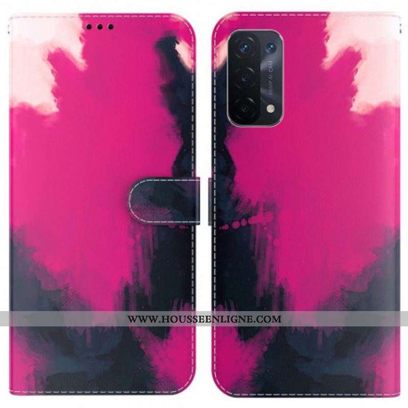 Housse Oppo A54 5G / A74 5G Aquarelle