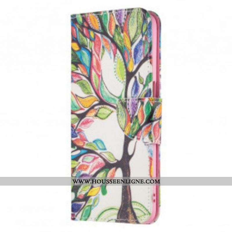 Housse Oppo A54 5G / A74 5G Arbre Coloré