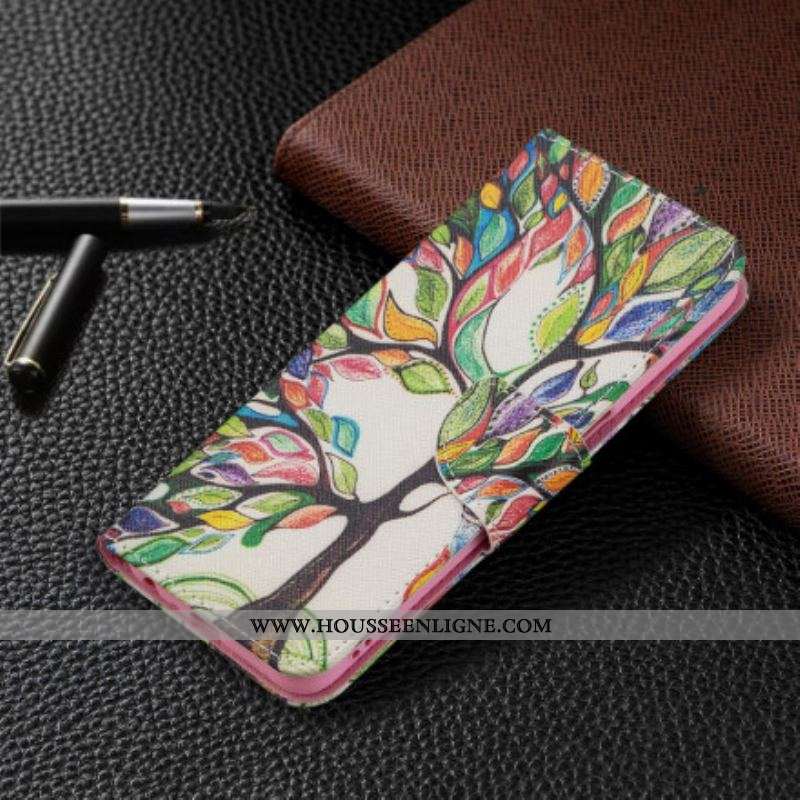 Housse Oppo A54 5G / A74 5G Arbre Coloré