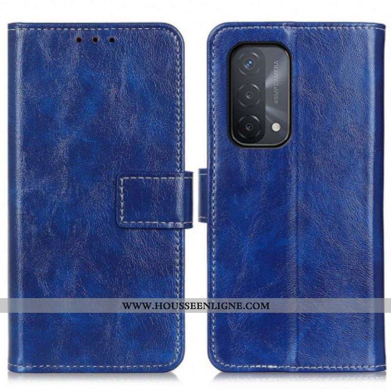 Housse Oppo A54 5G / A74 5G Brillante et Coutures Apparentes