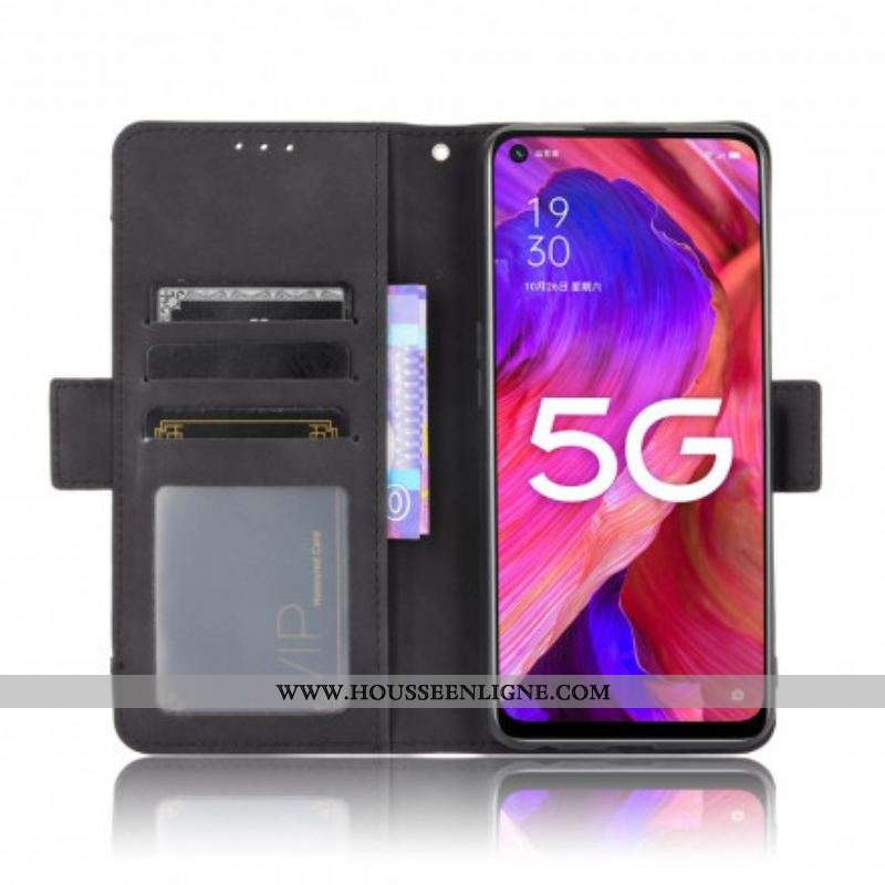 Housse Oppo A54 5G / A74 5G Classe Première Multi-Cartes