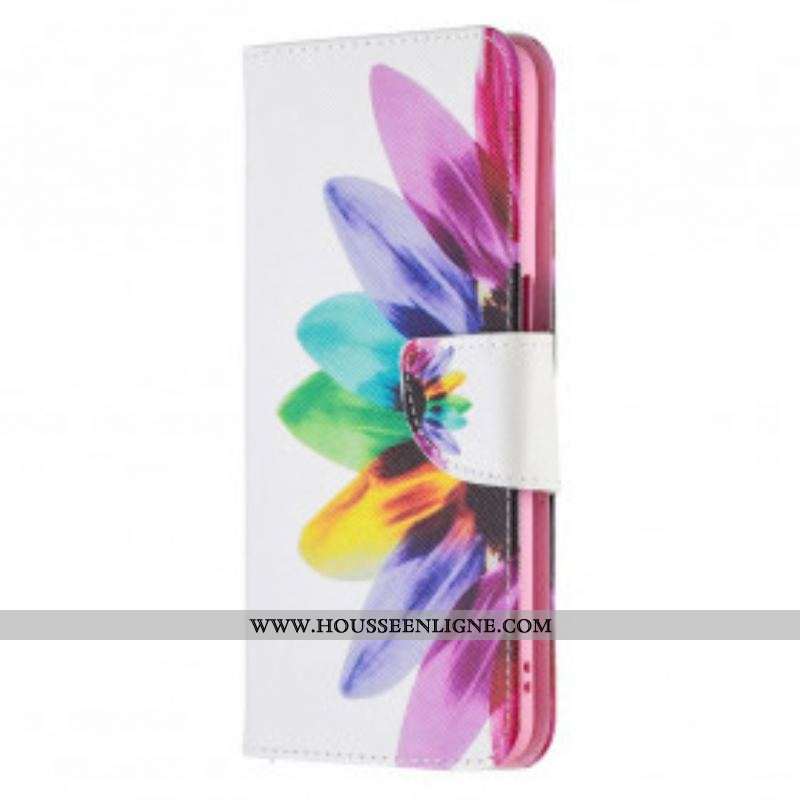 Housse Oppo A54 5G / A74 5G Fleur Aquarelle