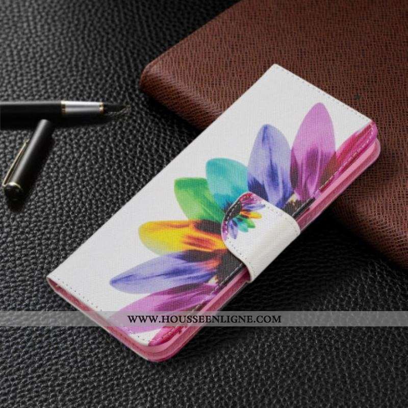 Housse Oppo A54 5G / A74 5G Fleur Aquarelle