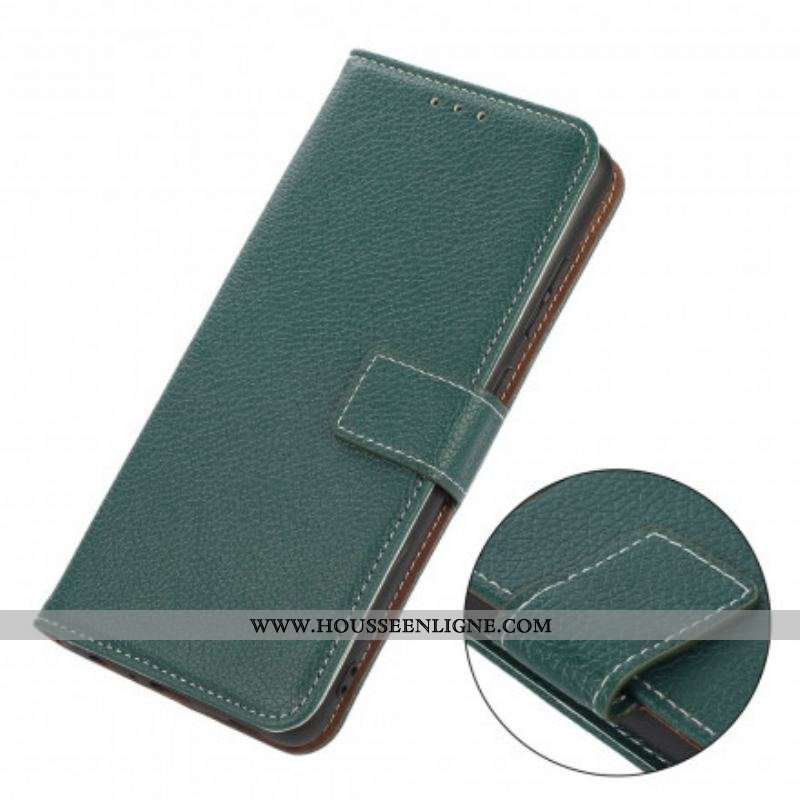 Housse Oppo A54 5G / A74 5G Litchi Texture
