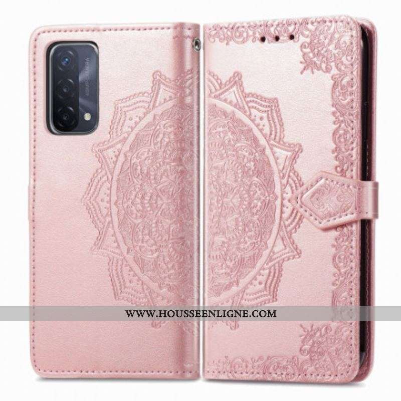 Housse Oppo A54 5G / A74 5G Mandala Moyen Age