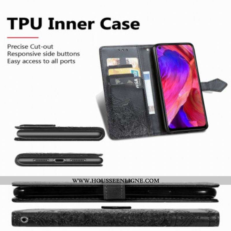 Housse Oppo A54 5G / A74 5G Mandala Moyen Age