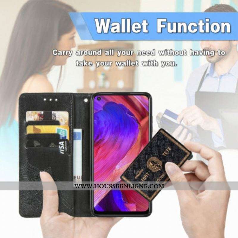 Housse Oppo A54 5G / A74 5G Mandala Moyen Age