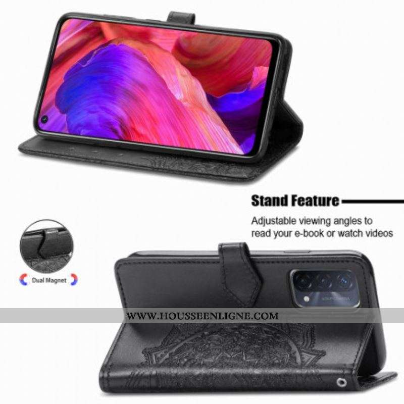 Housse Oppo A54 5G / A74 5G Mandala Moyen Age