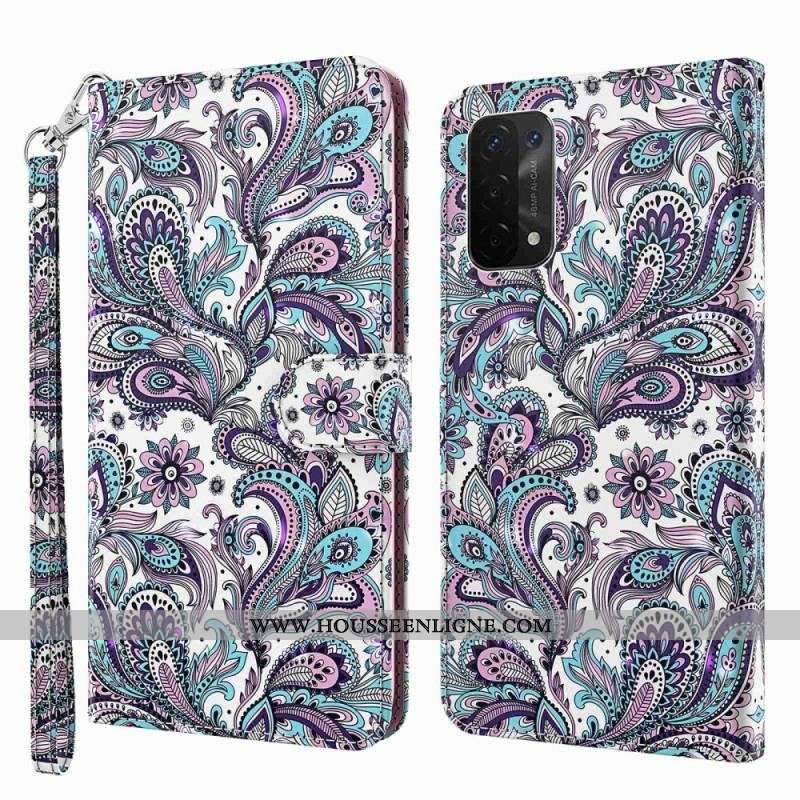 Housse Oppo A54 5G / A74 5G Motif Cachemire
