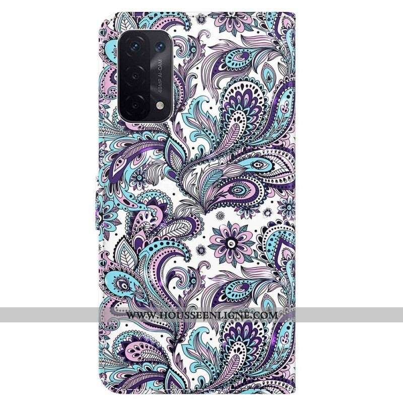 Housse Oppo A54 5G / A74 5G Motif Cachemire