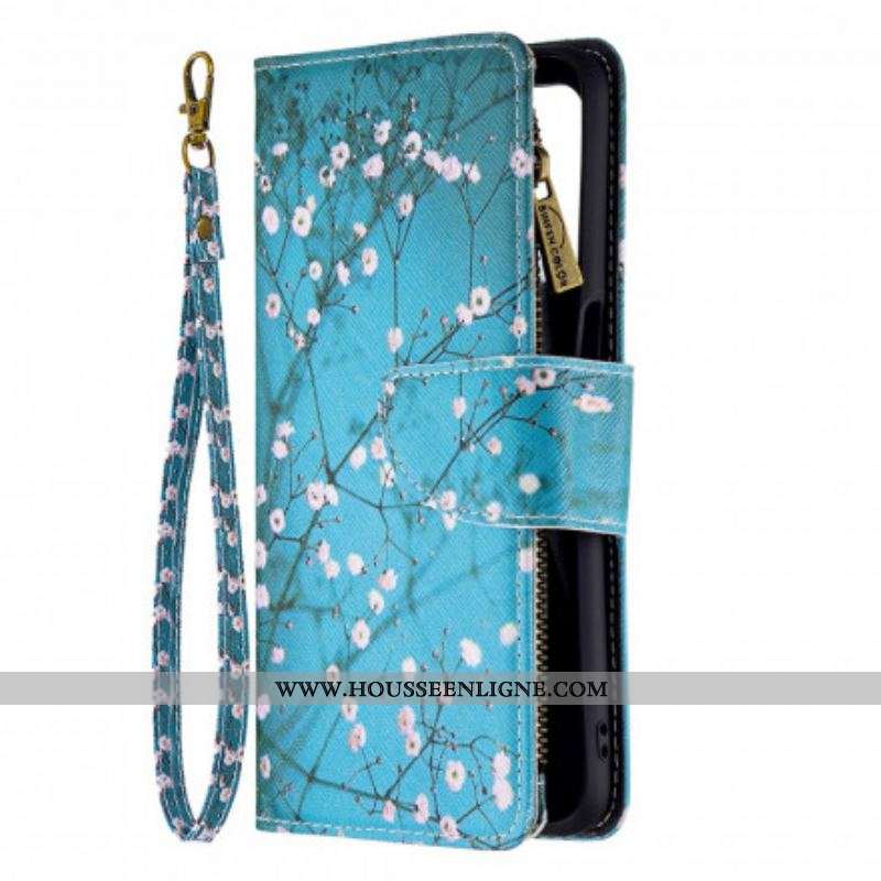Housse Oppo A54 5G / A74 5G Poche Zippée Arbre
