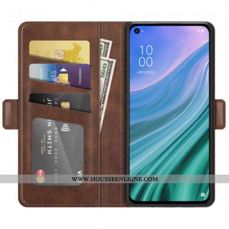 Housse Oppo A54 5G / A74 5G Rabat Double