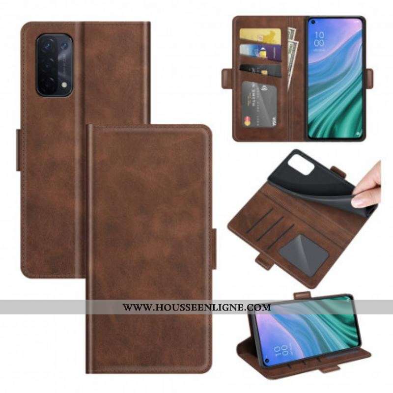 Housse Oppo A54 5G / A74 5G Rabat Double