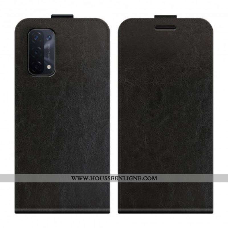 Housse Oppo A54 5G / A74 5G Rabat Vertical Effet Cuir