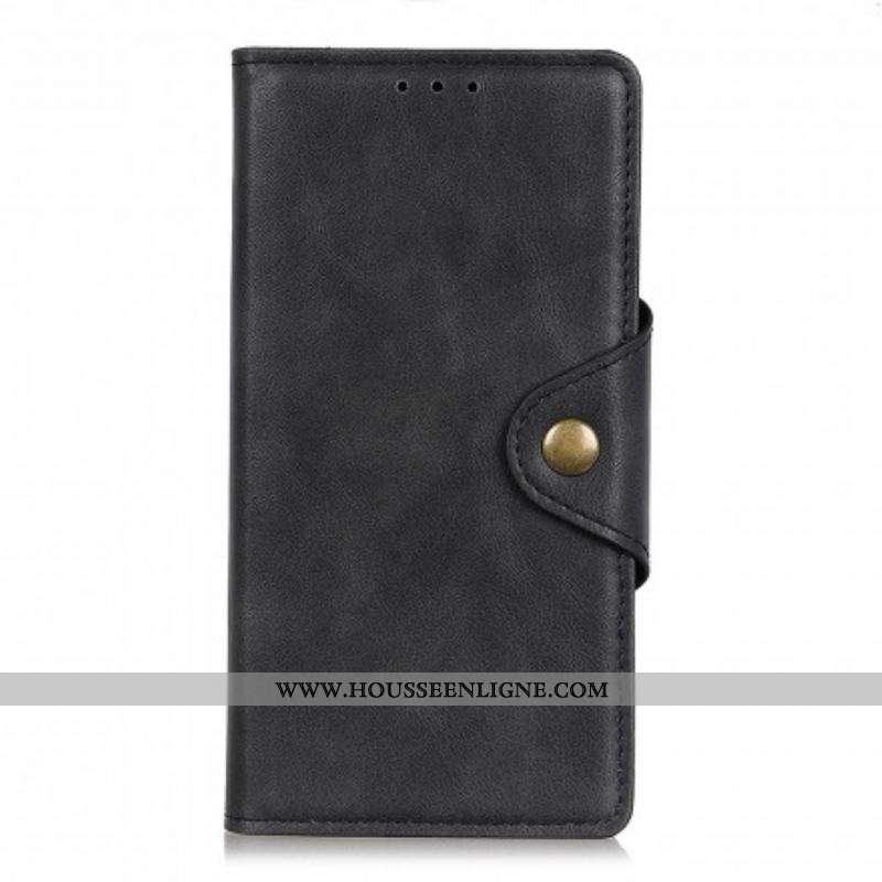 Housse Oppo A54 5G / A74 5G Simili Cuir Bouton