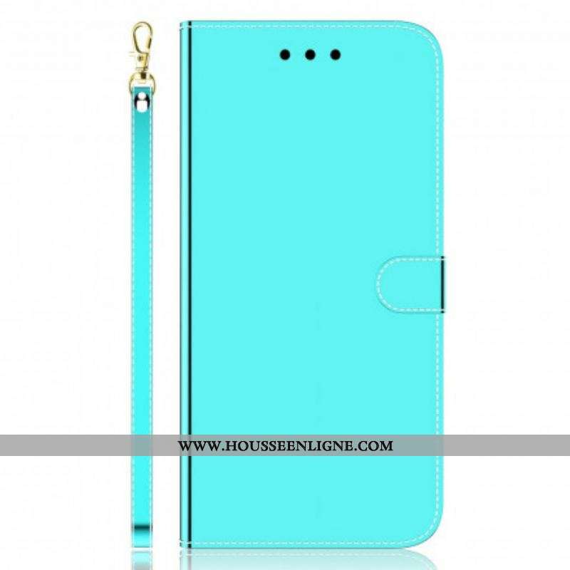 Housse Oppo A54 5G / A74 5G Simili Cuir Couverture MIroir