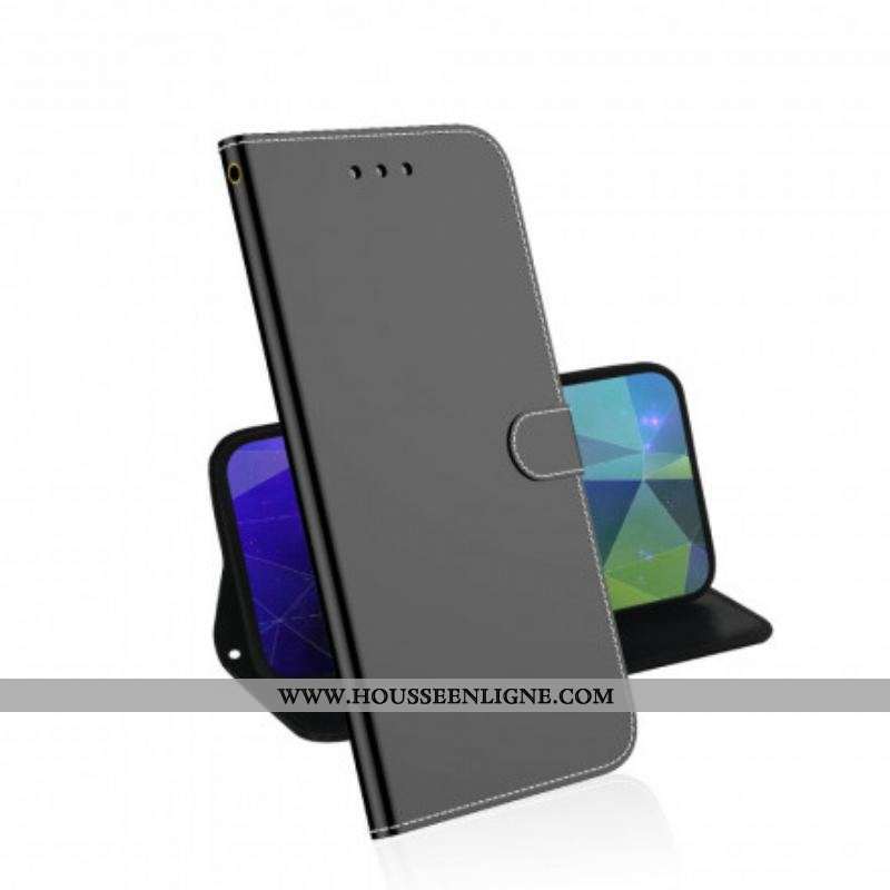 Housse Oppo A54 5G / A74 5G Simili Cuir Couverture MIroir