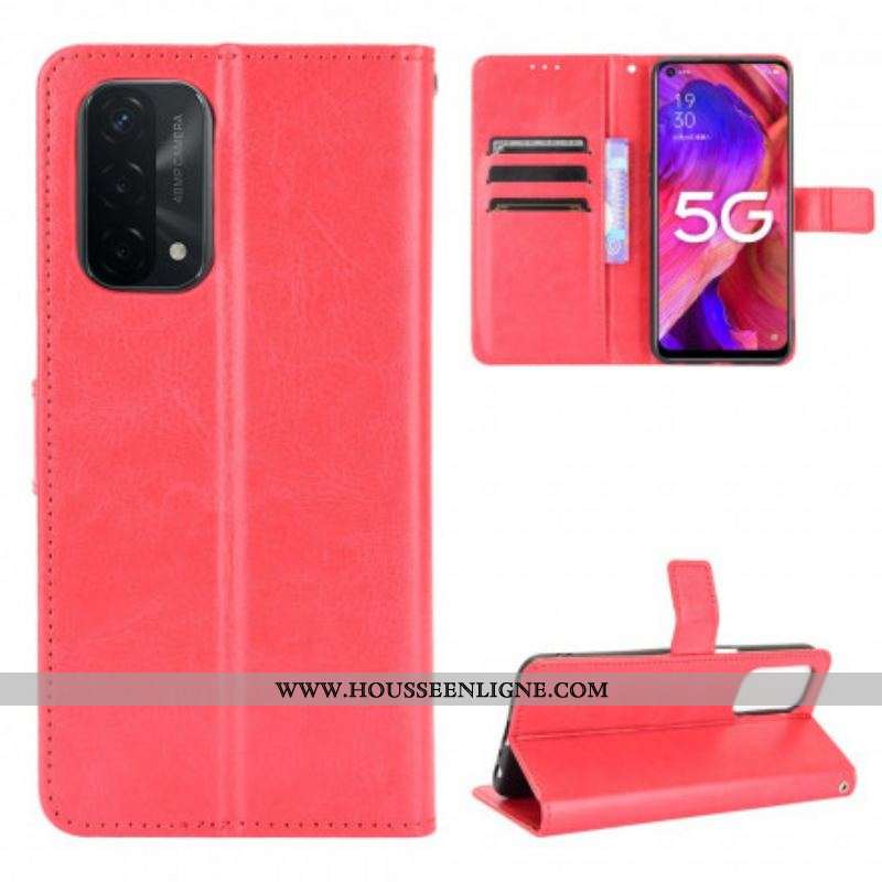 Housse Oppo A54 5G / A74 5G Simili Cuir Flashy