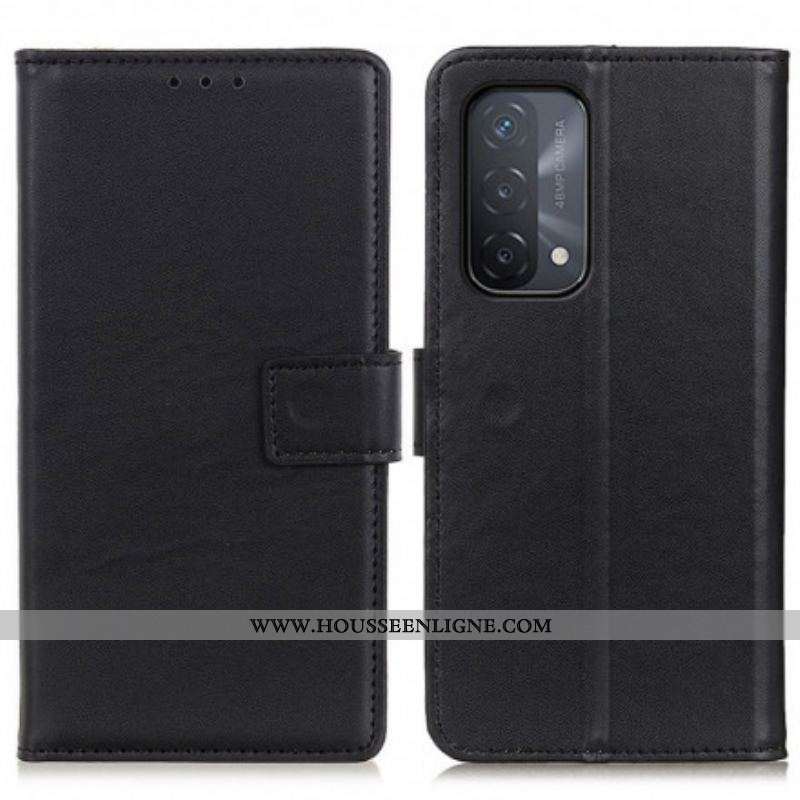Housse Oppo A54 5G / A74 5G Simili Cuir Simple