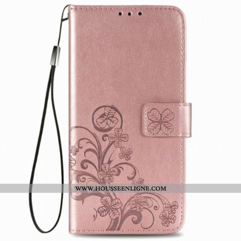 Housse Oppo A54 5G / A74 5G Trèfle Quatre Feuilles