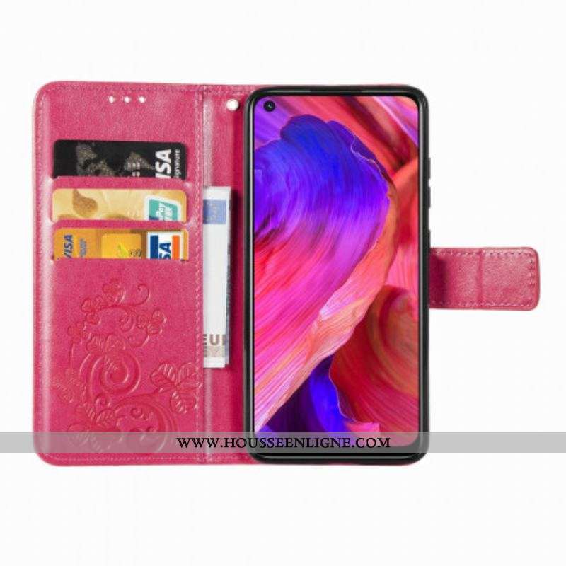 Housse Oppo A54 5G / A74 5G Trèfle Quatre Feuilles