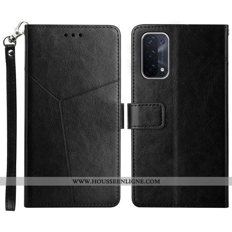 Housse Oppo A54 5G / A74 5G Y Design à Lanière