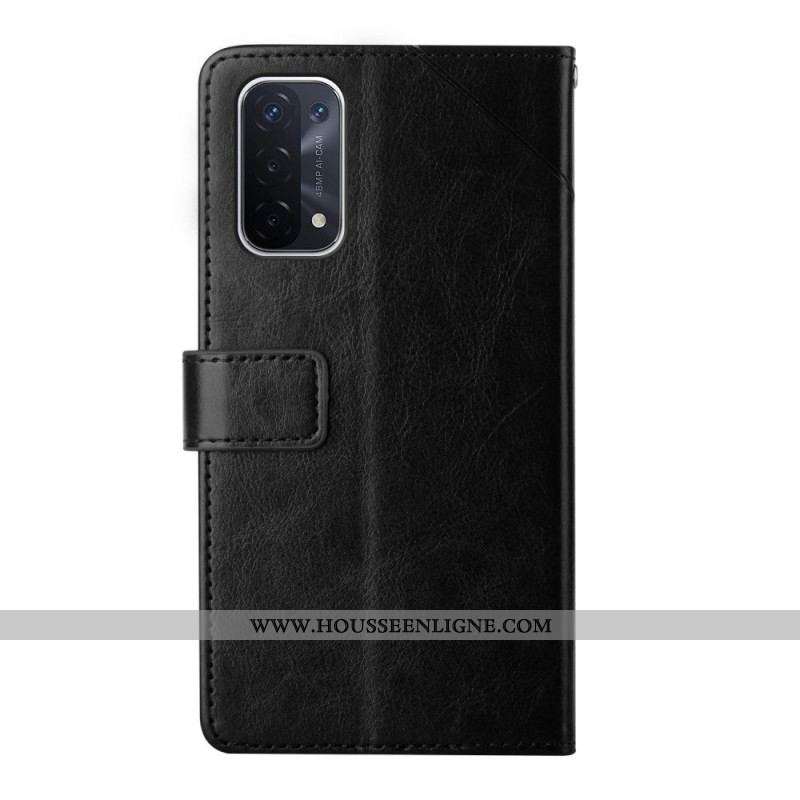 Housse Oppo A54 5G / A74 5G Y Design à Lanière