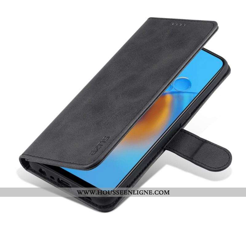 Housse Oppo A74 4G AZNS Effet Cuir