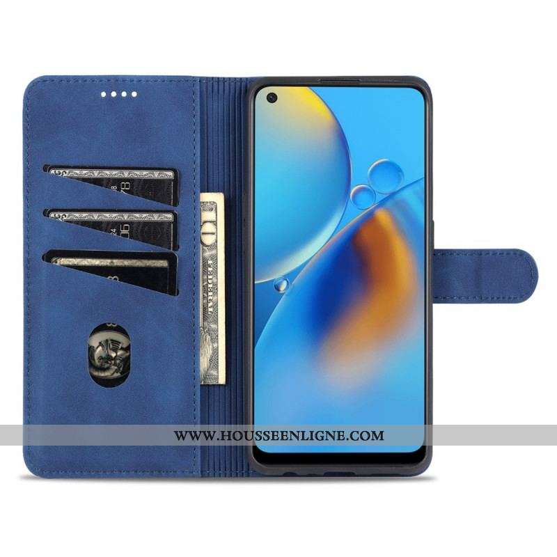 Housse Oppo A74 4G AZNS Effet Cuir