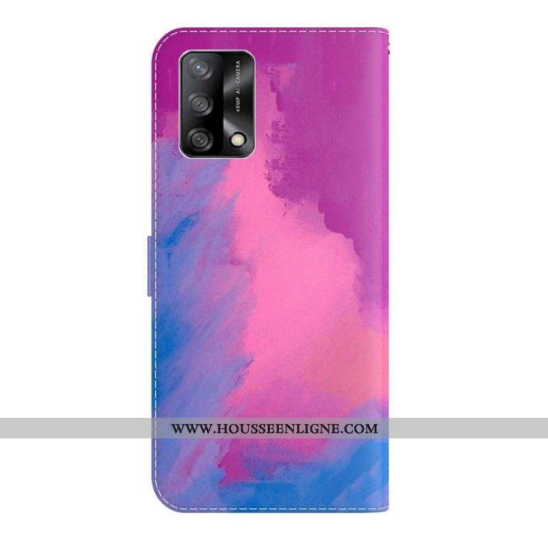Housse Oppo A74 4G Aquarelle