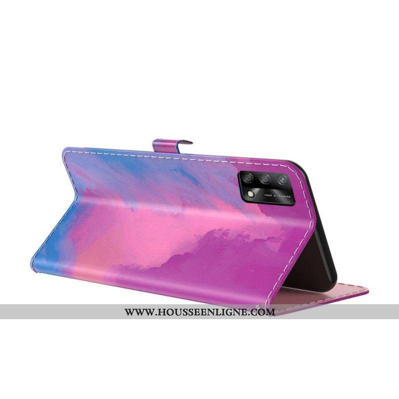 Housse Oppo A74 4G Aquarelle