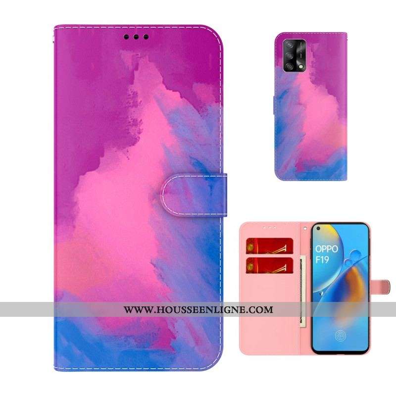 Housse Oppo A74 4G Aquarelle