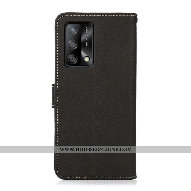 Housse Oppo A74 4G Cuir Véritable KHAZNEH RFID