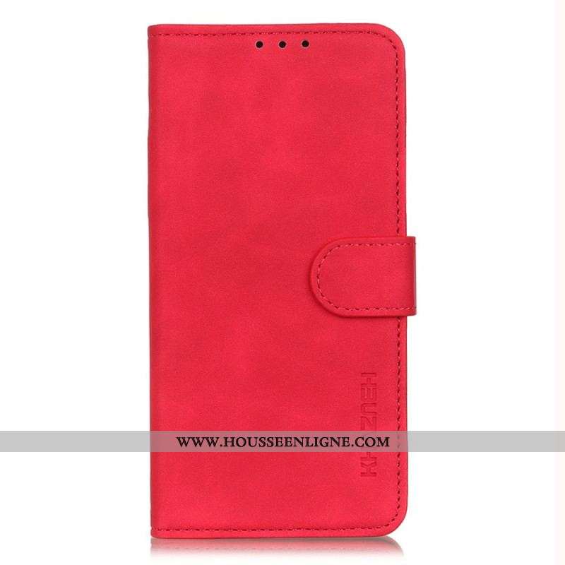 Housse Oppo A74 4G Effet Cuir Vintage KHAZNEH