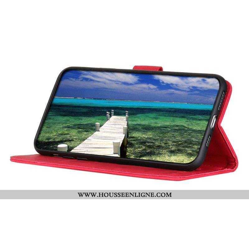 Housse Oppo A74 4G Effet Cuir Vintage KHAZNEH
