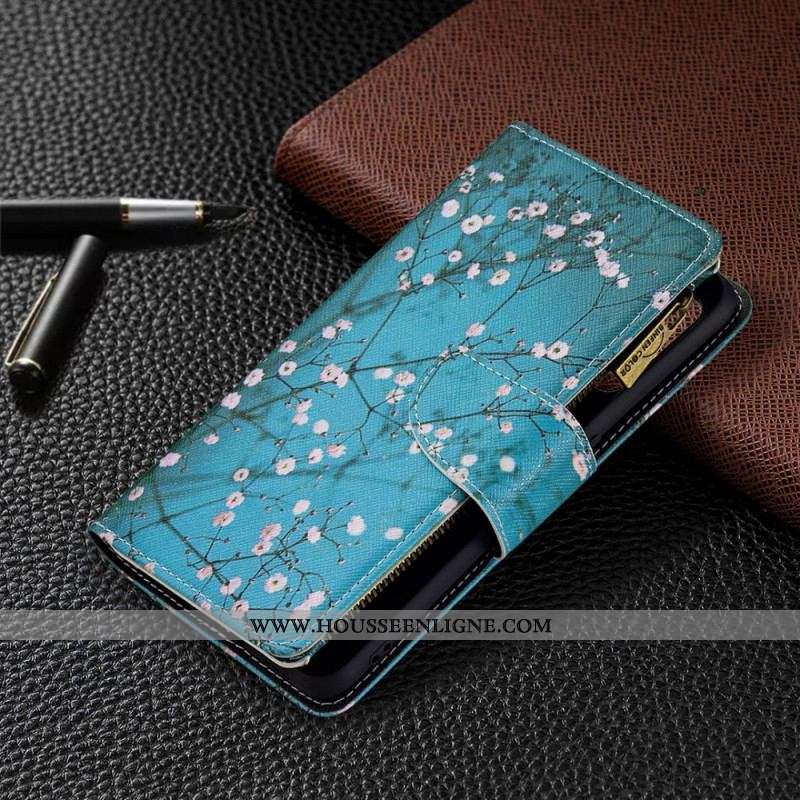 Housse Oppo A74 4G Poche Zippée Arbre