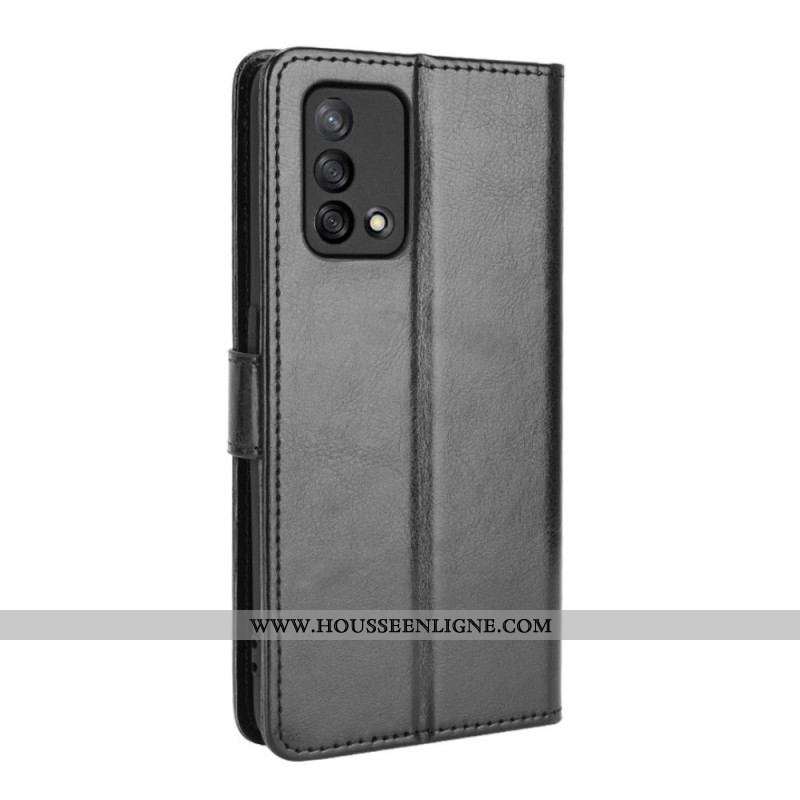 Housse Oppo A74 4G Simili Cuir Flashy