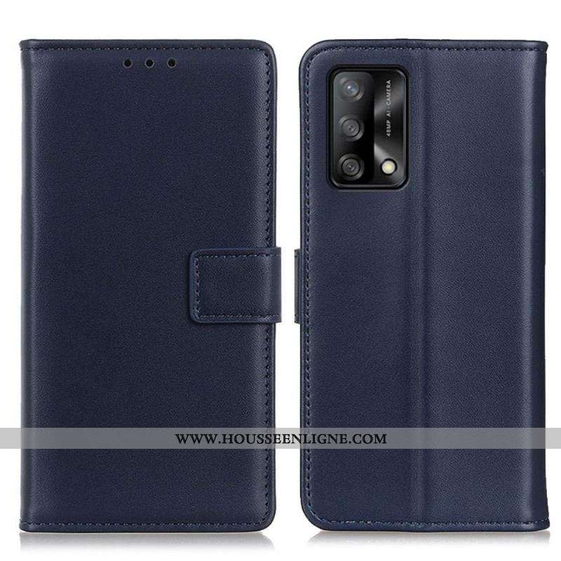 Housse Oppo A74 4G Simili Cuir Simple