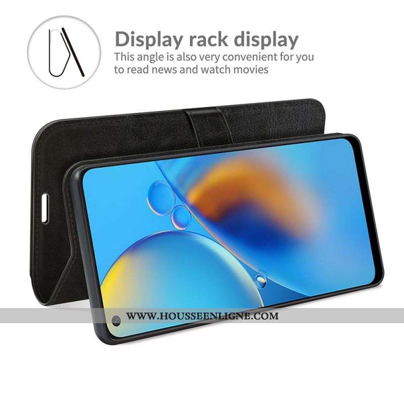 Housse Oppo A74 4G Simili Cuir Ultra