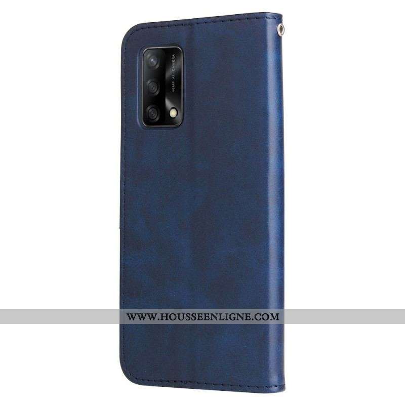 Housse Oppo A74 4G Vintage Porte-Monnaie