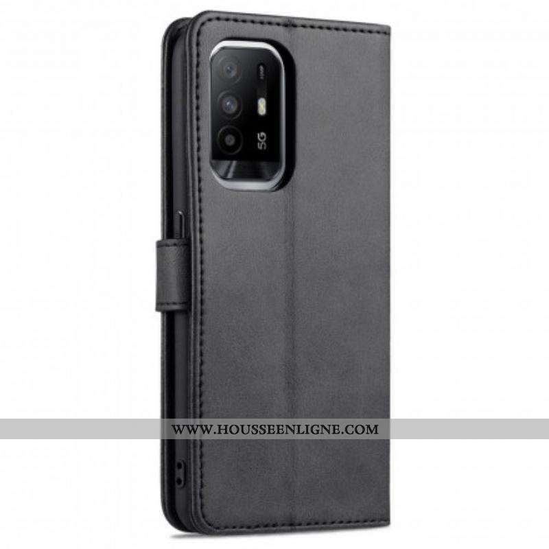 Housse Oppo A94 5G AZNS Effet Cuir