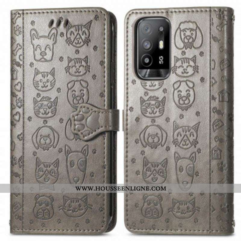 Housse Oppo A94 5G Animaux Animés