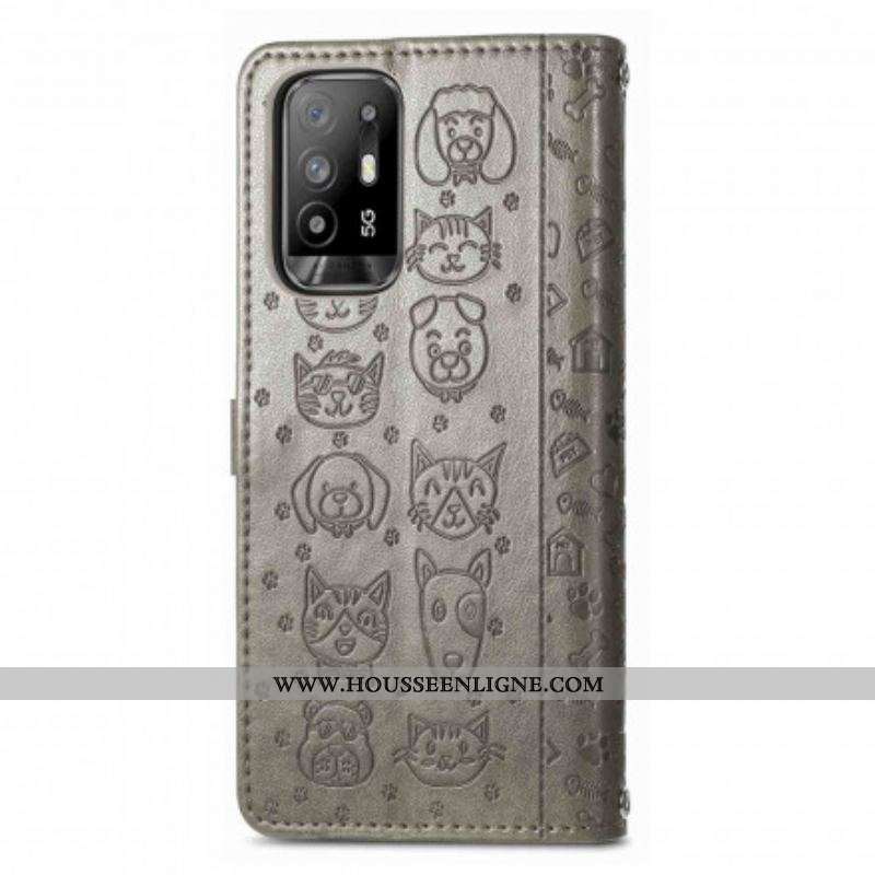 Housse Oppo A94 5G Animaux Animés